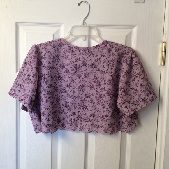 Tops - Handmade crop blouse.